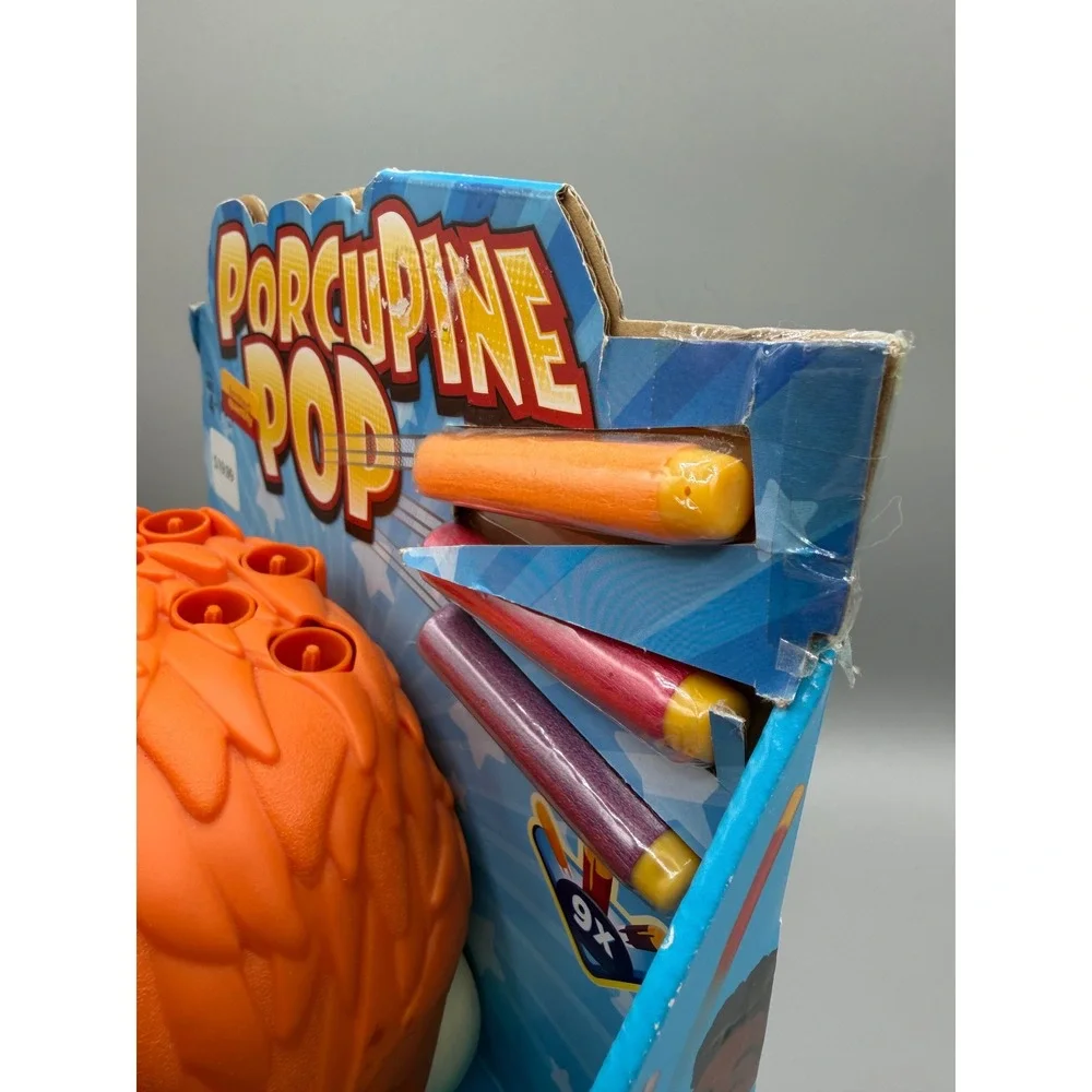 Rare Hasbro Gaming Porcupine Pop!  Hedgehog Toy with 9 Foam Darts 2018